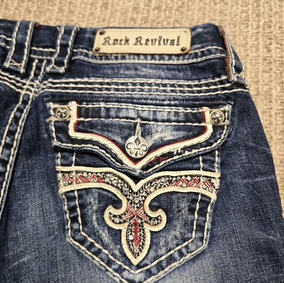 Rock Revival Noelle Capri Pants Size 29 - Picture 6 of 9